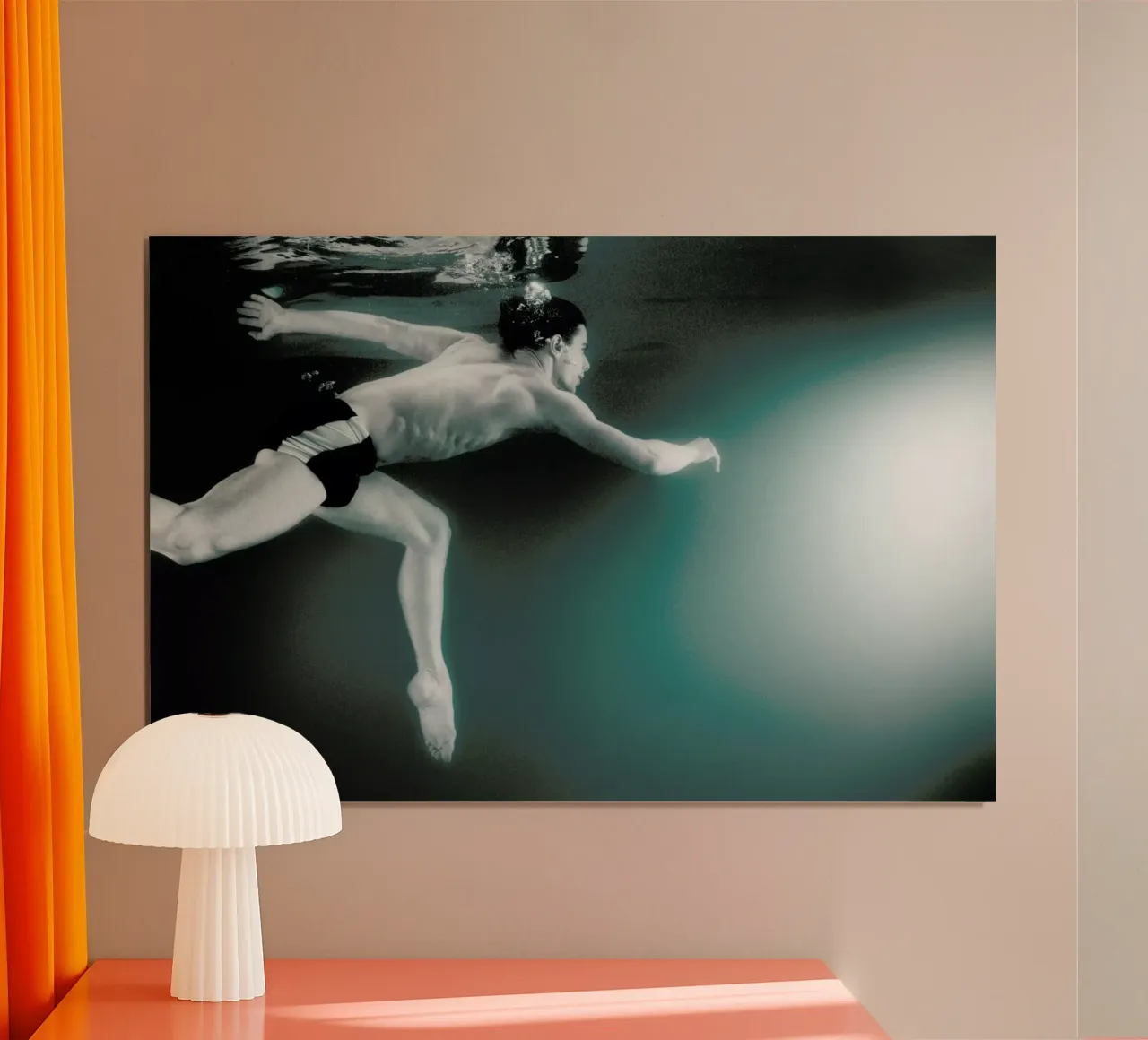 Dance, Dance, Dance 5 poster con telaio in alluminio da Günther Egger