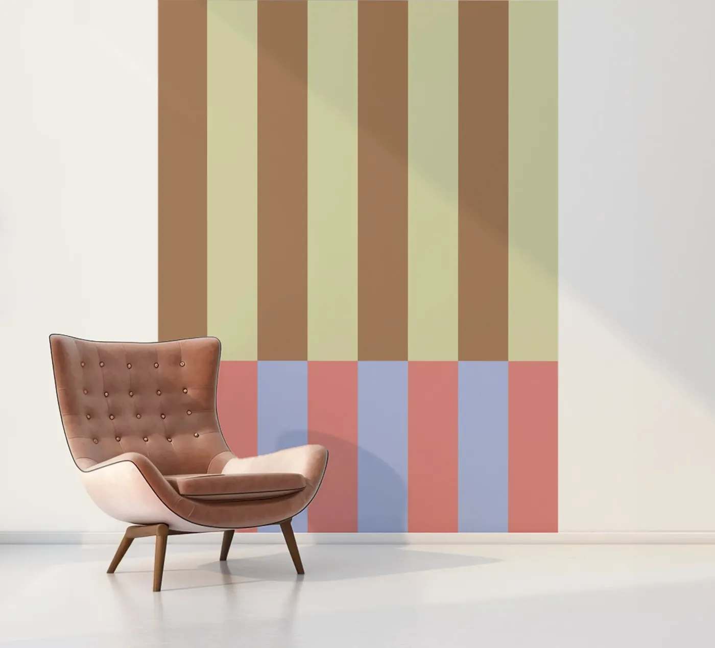 Abstract Stripes Pattern 01 fotobehang van Paigaam Studio