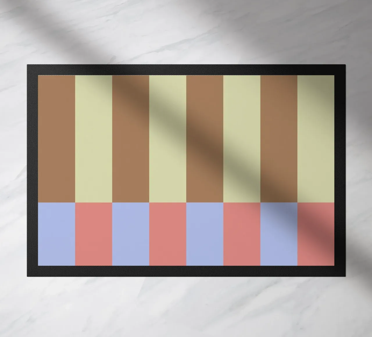 Abstract Stripes Pattern 01 doormat by Paigaam Studio