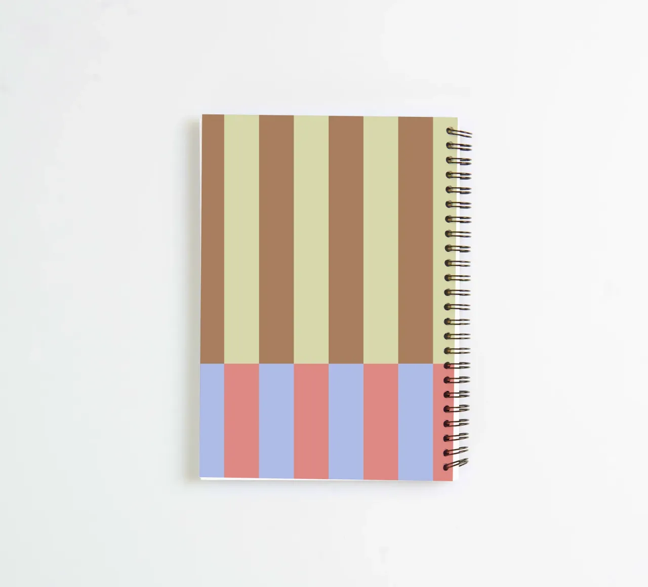 Abstract Stripes Pattern 01 spiral notebook by Paigaam Studio