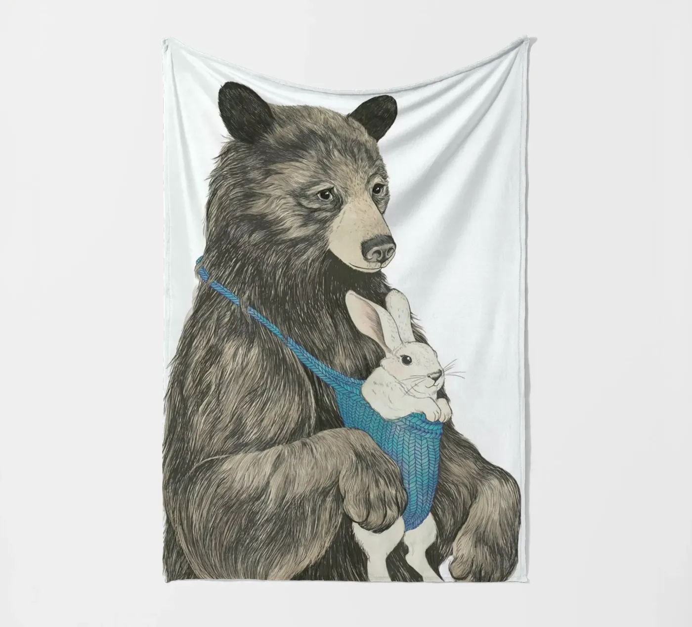 Bear Au Pair fleecedeken van Laura Graves