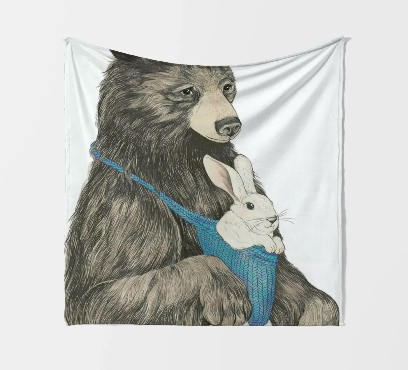 Bear Au Pair fleecedeken van Laura Graves
