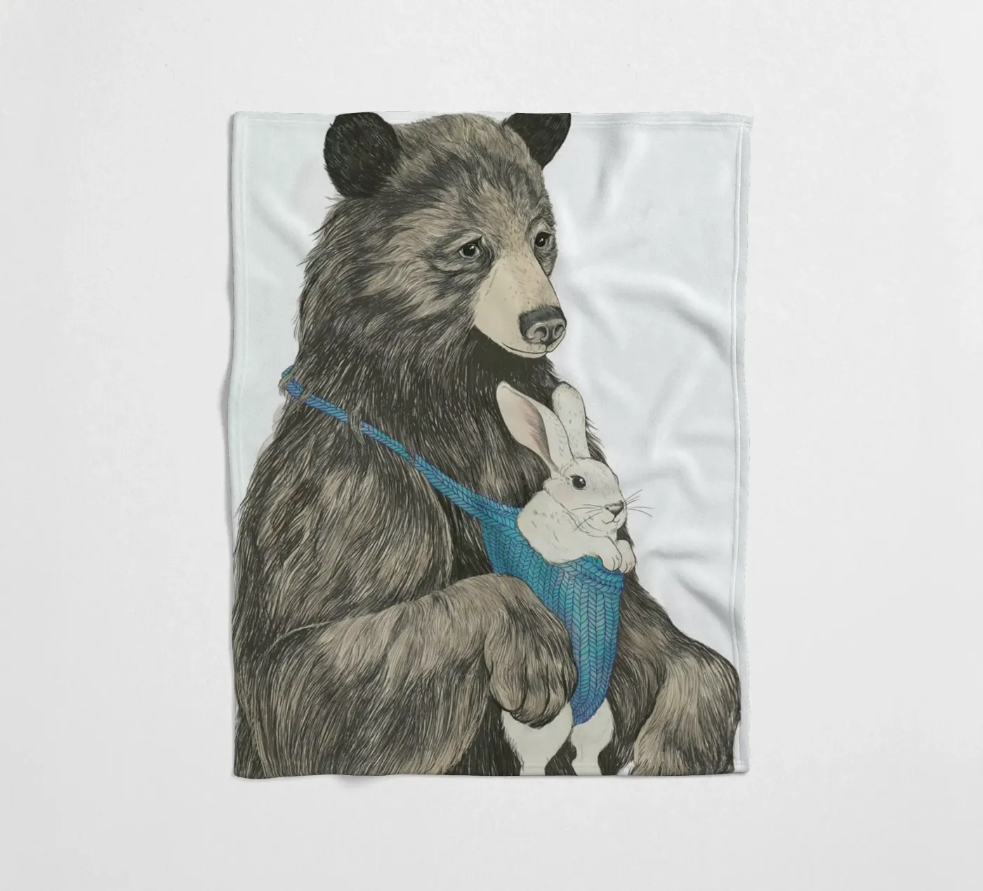 Bear Au Pair fleecedeken van Laura Graves