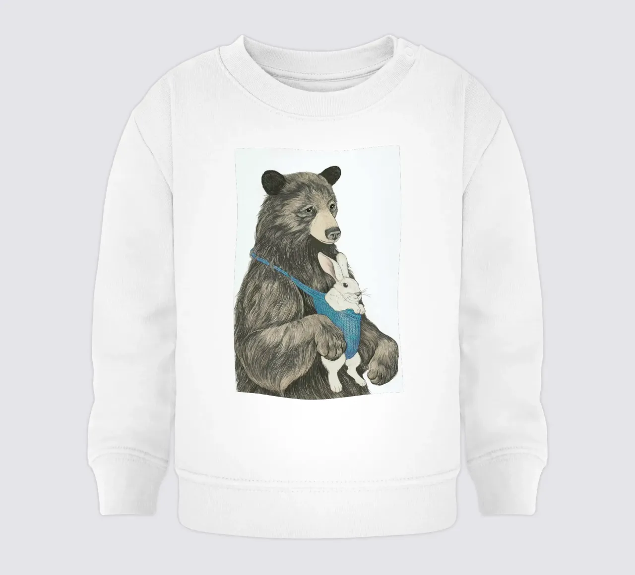 Bear Au Pair felpa neonato da Laura Graves