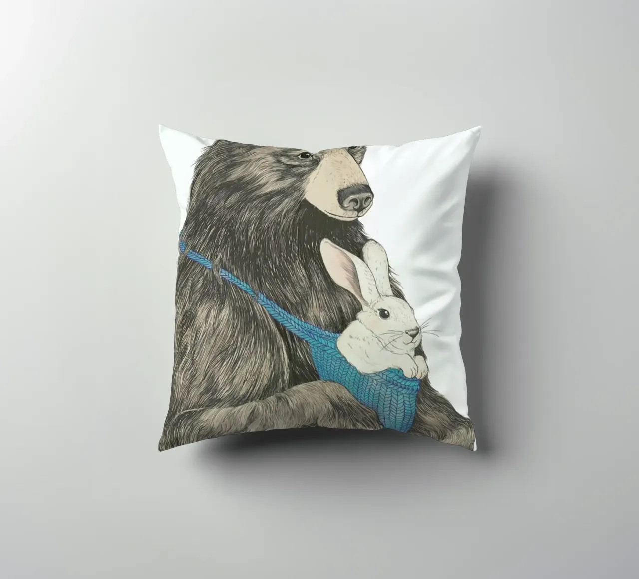 Bear Au Pair cuscino da Laura Graves