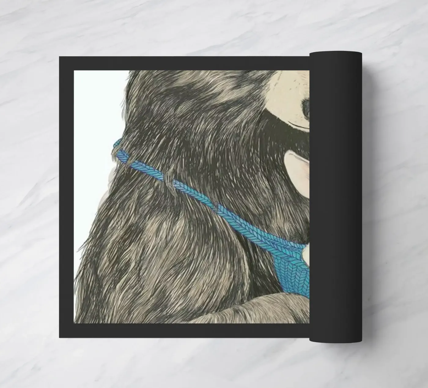 Bear Au Pair doormat by Laura Graves