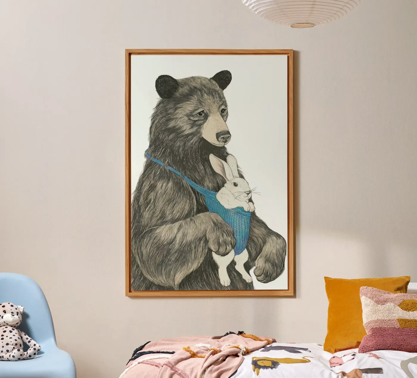Bear Au Pair forex plate by Laura Graves