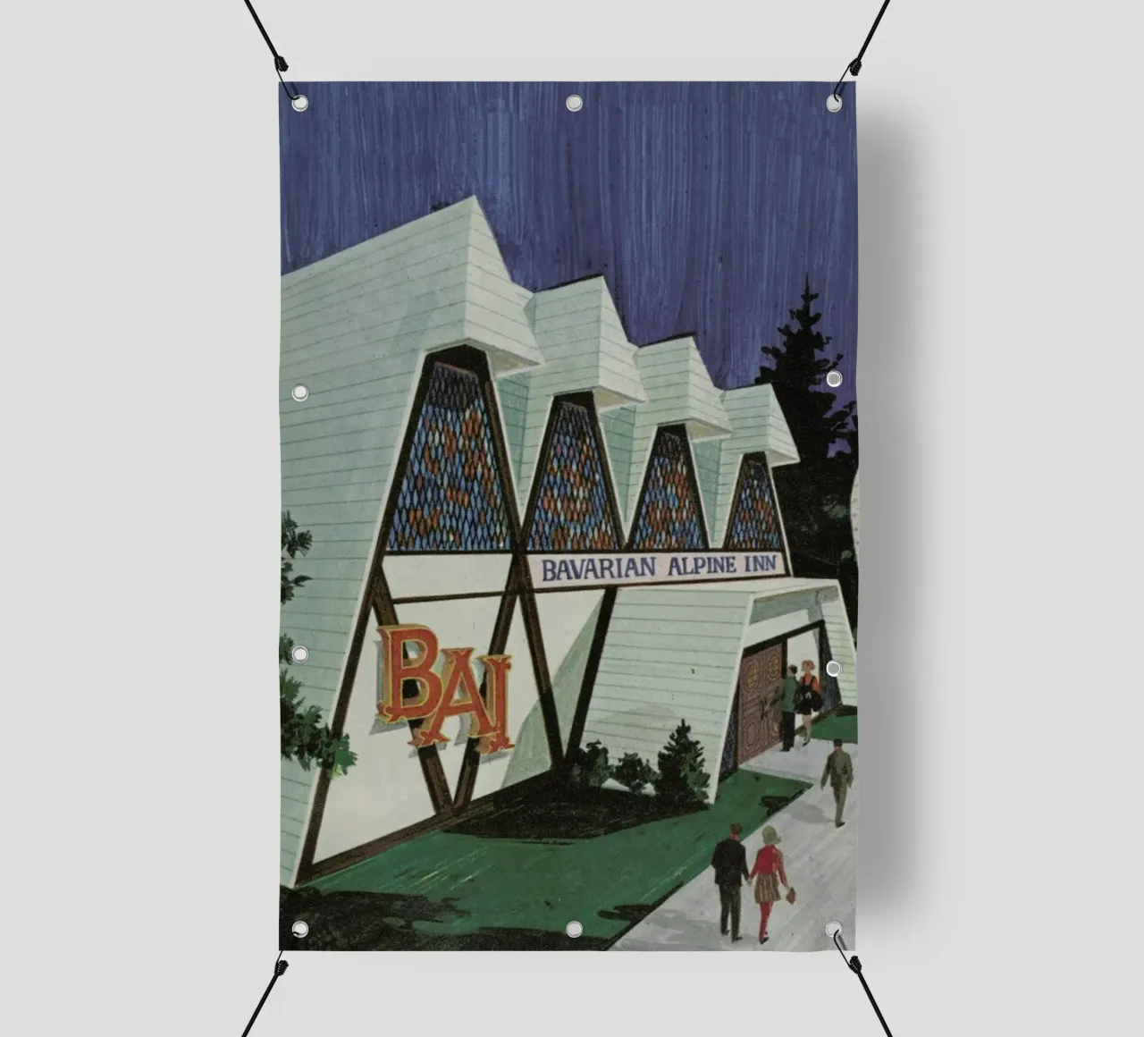 Peak Time at The Bavarian Bar telo in pvc da Hemingway Design