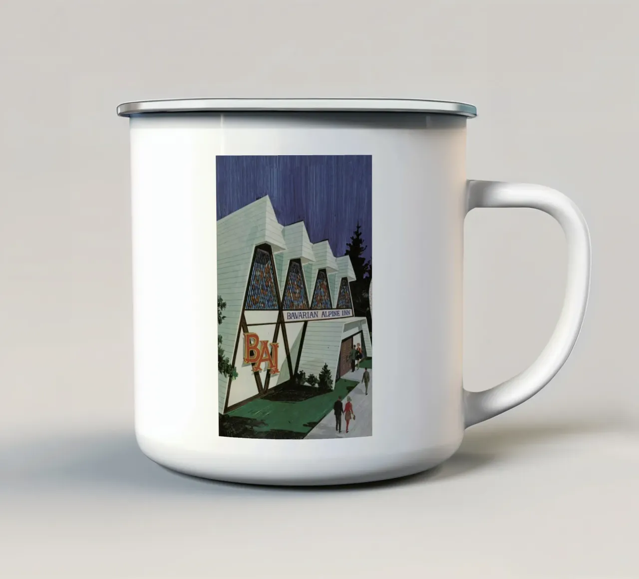 Peak Time at The Bavarian Bar tazza in smalto da Hemingway Design