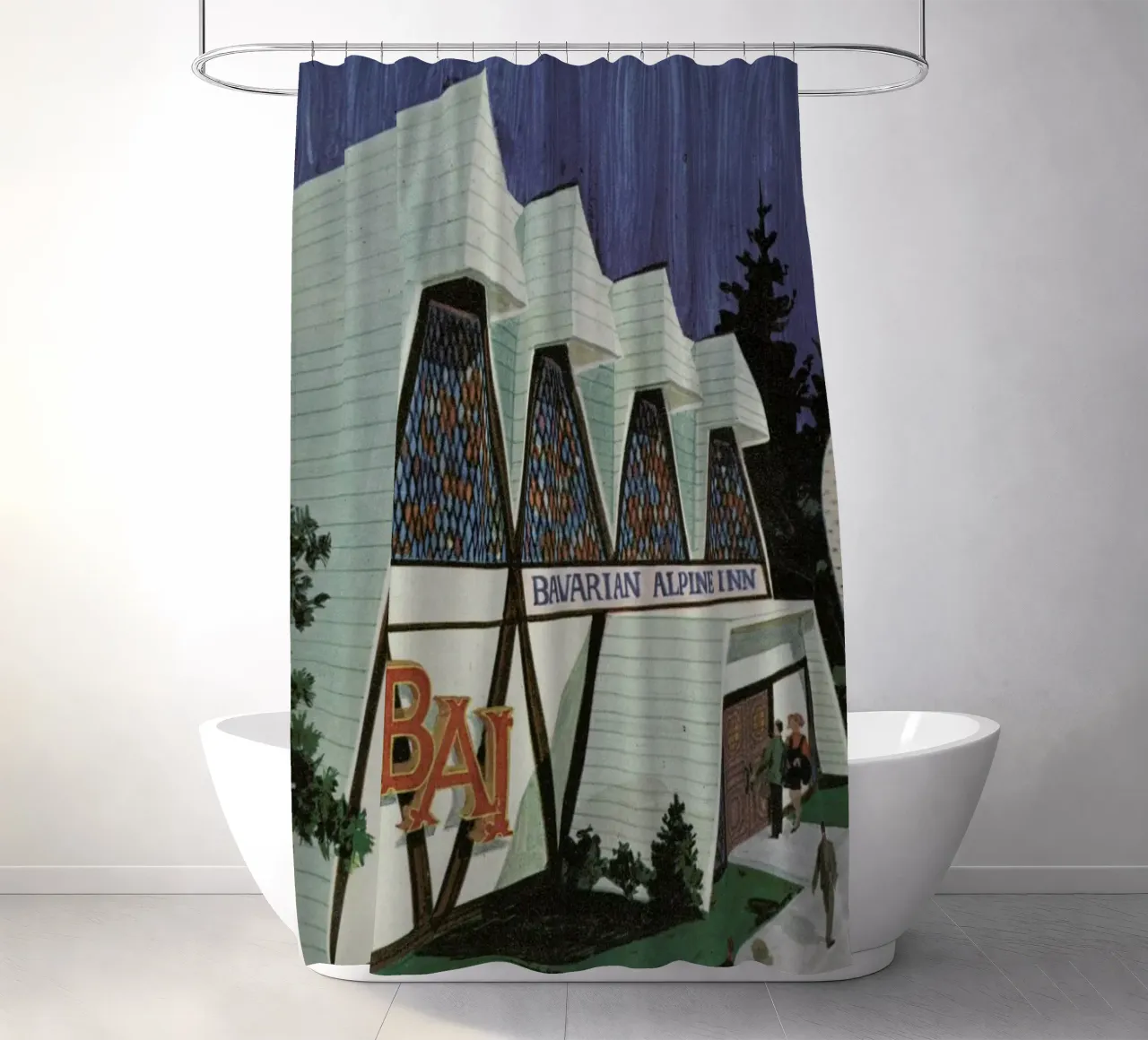 Peak Time at The Bavarian Bar tenda da doccia da Hemingway Design
