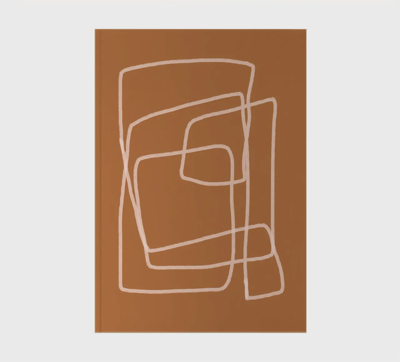 Abstract Lines 01 notebook by Paigaam Studio