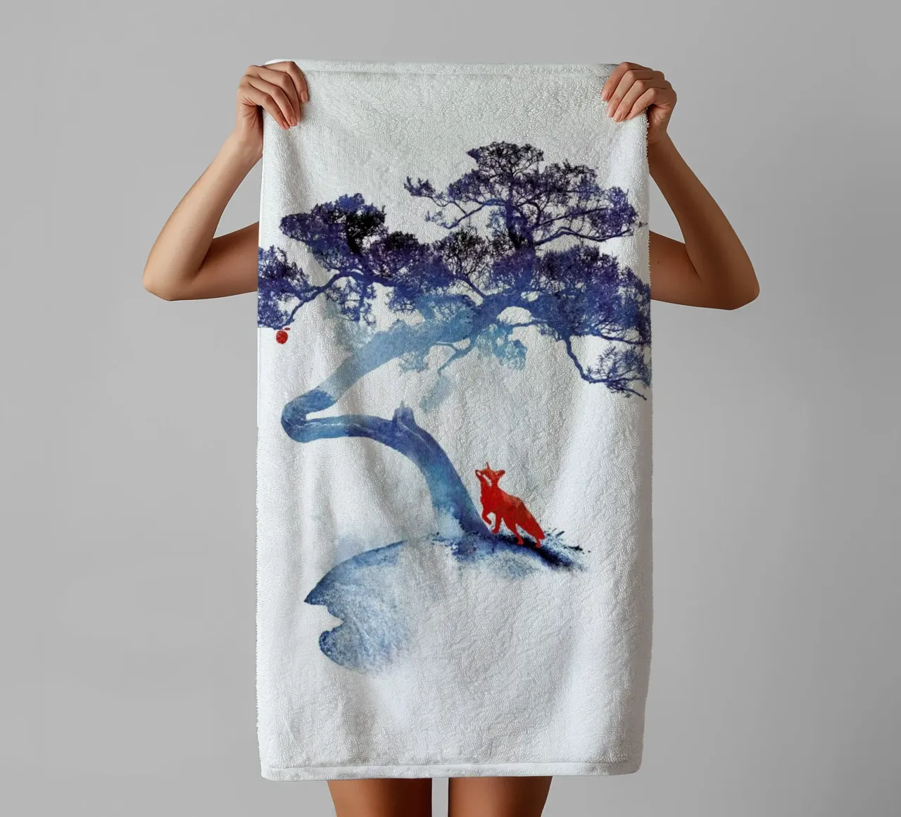 The Last Apple Tree asciugamano da bagno da Róbert Farkas