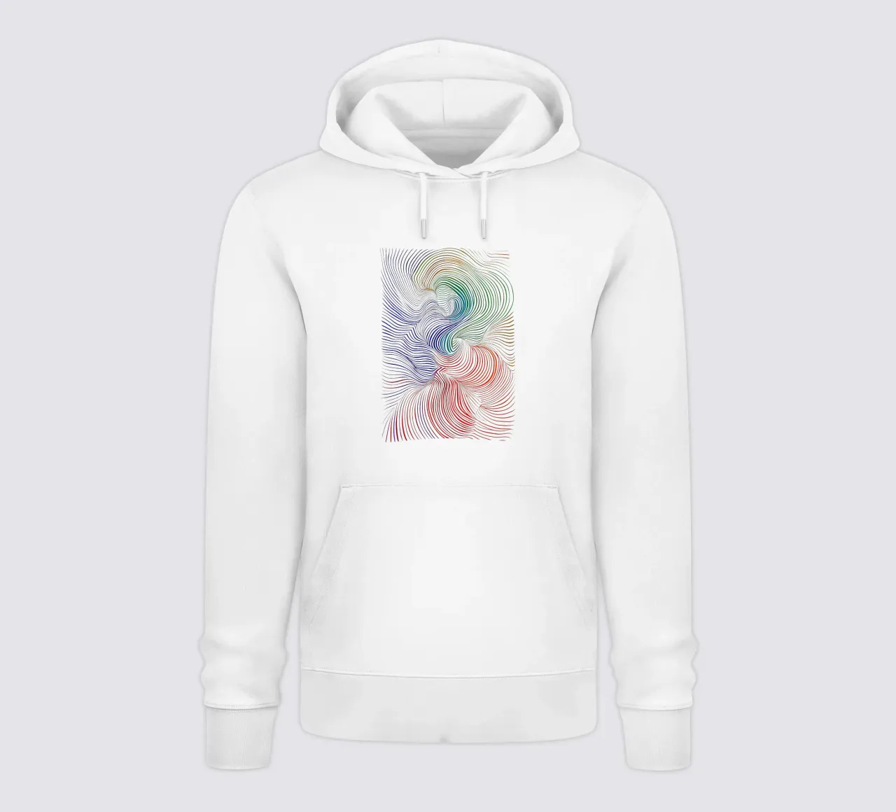 Rainbow Flow - Composizione astratta di colori felpa con cappuccio da Studio Mooodz