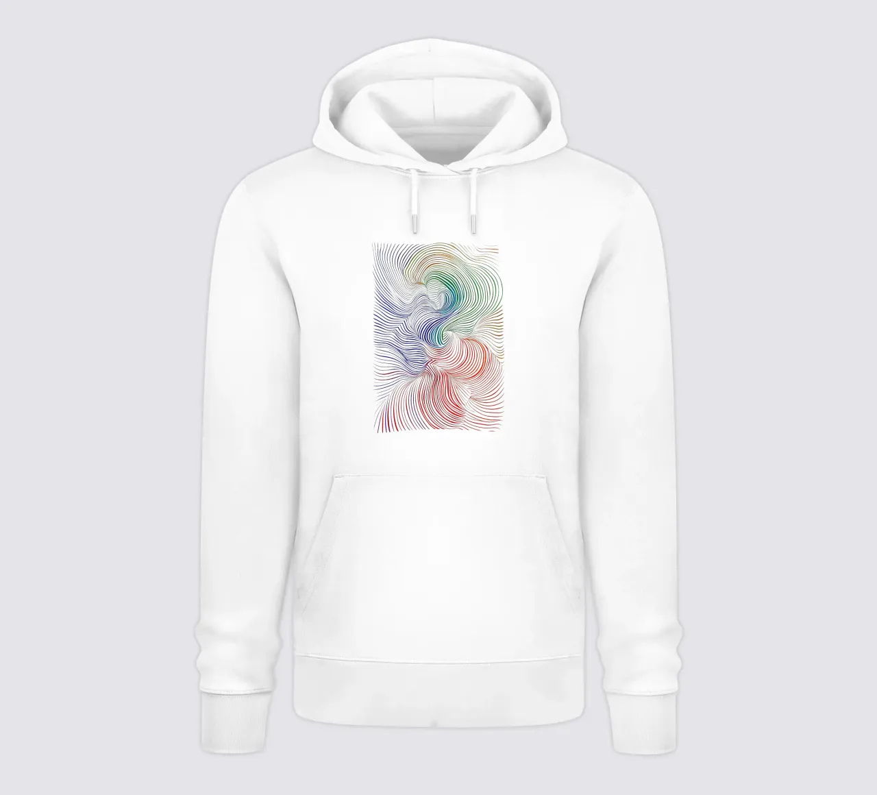 Rainbow Flow - Composizione astratta di colori felpa con cappuccio da Studio Mooodz