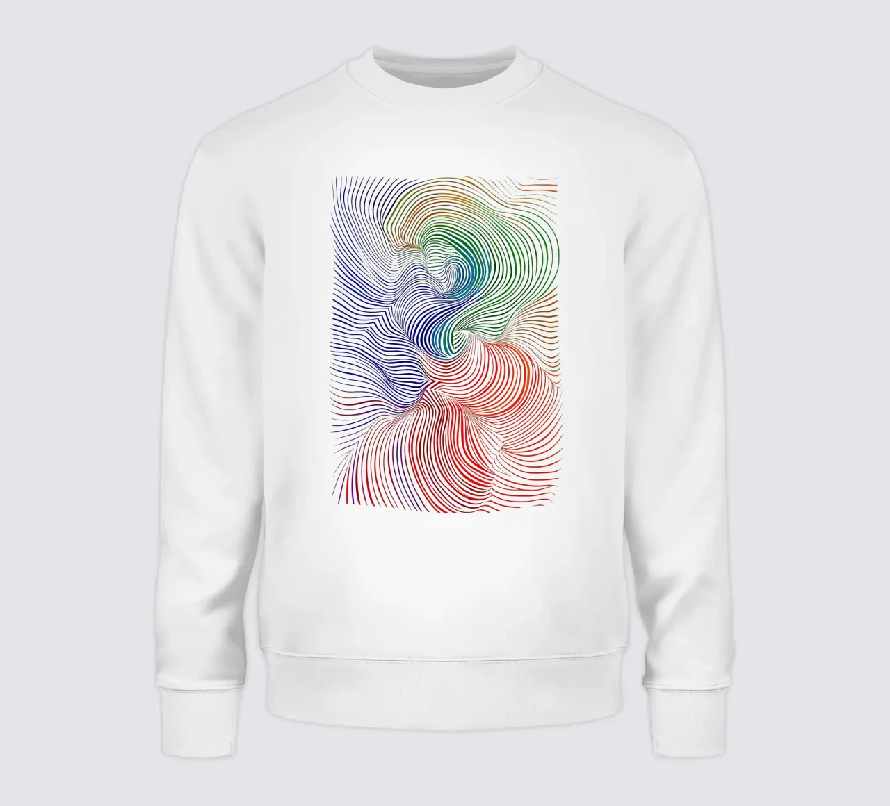 Rainbow Flow - Composizione astratta di colori felpa da Studio Mooodz