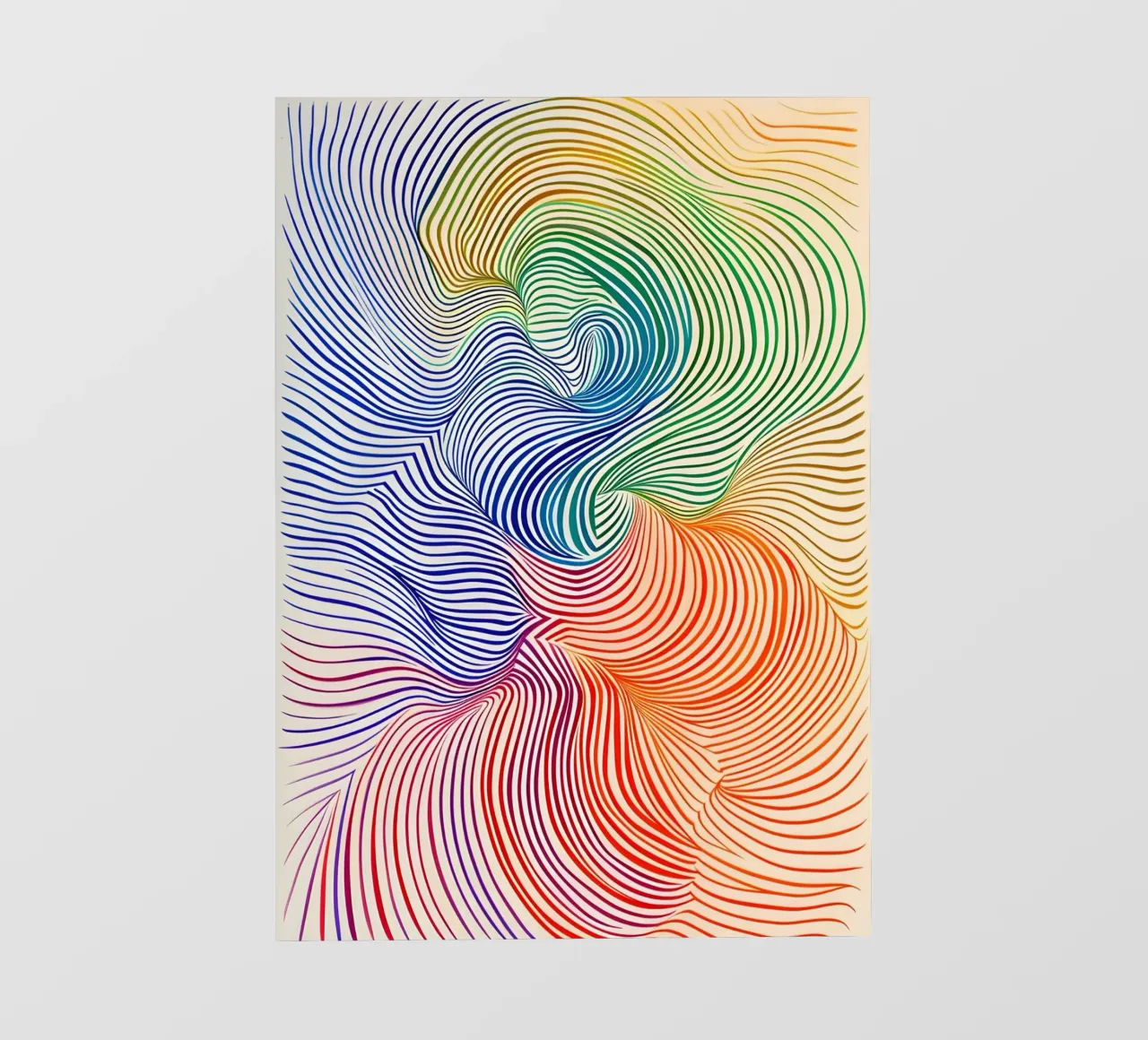 Rainbow Flow - Composizione astratta di colori pellicola backlit da Studio Mooodz