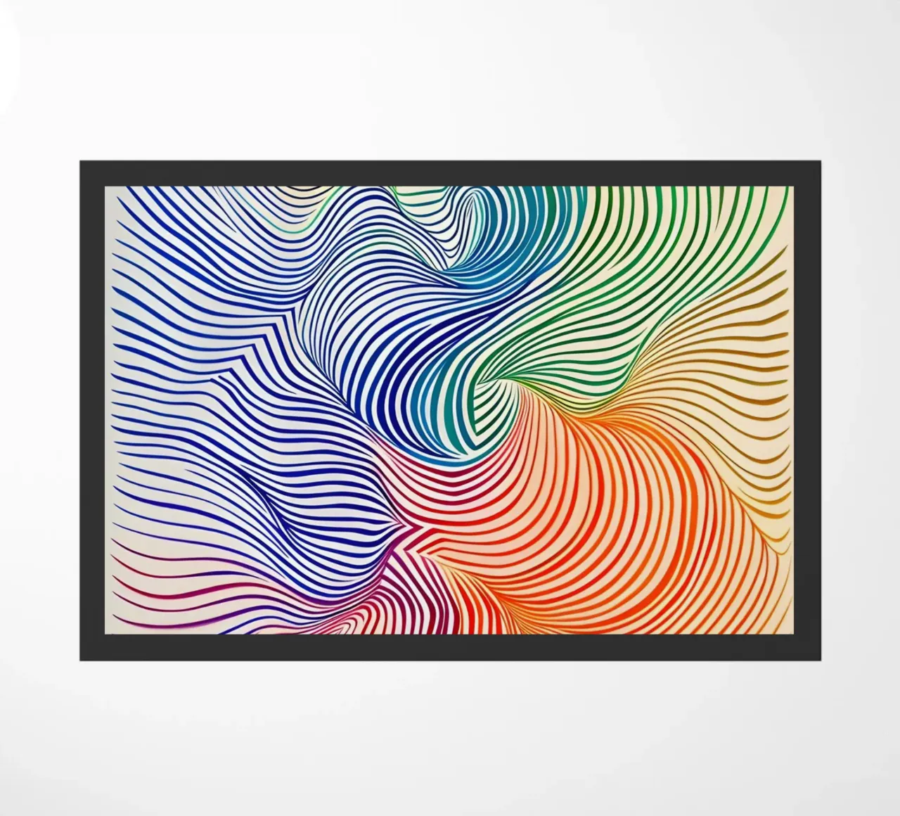 Rainbow Flow - Composizione astratta di colori zerbino da Studio Mooodz