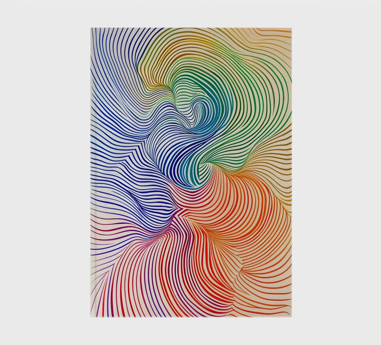 Rainbow Flow - Composizione astratta di colori diario da Studio Mooodz