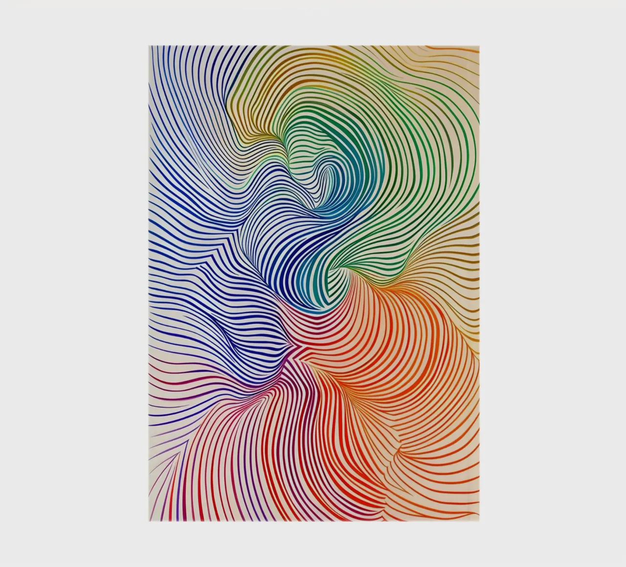 Rainbow Flow - Composizione astratta di colori diario da Studio Mooodz