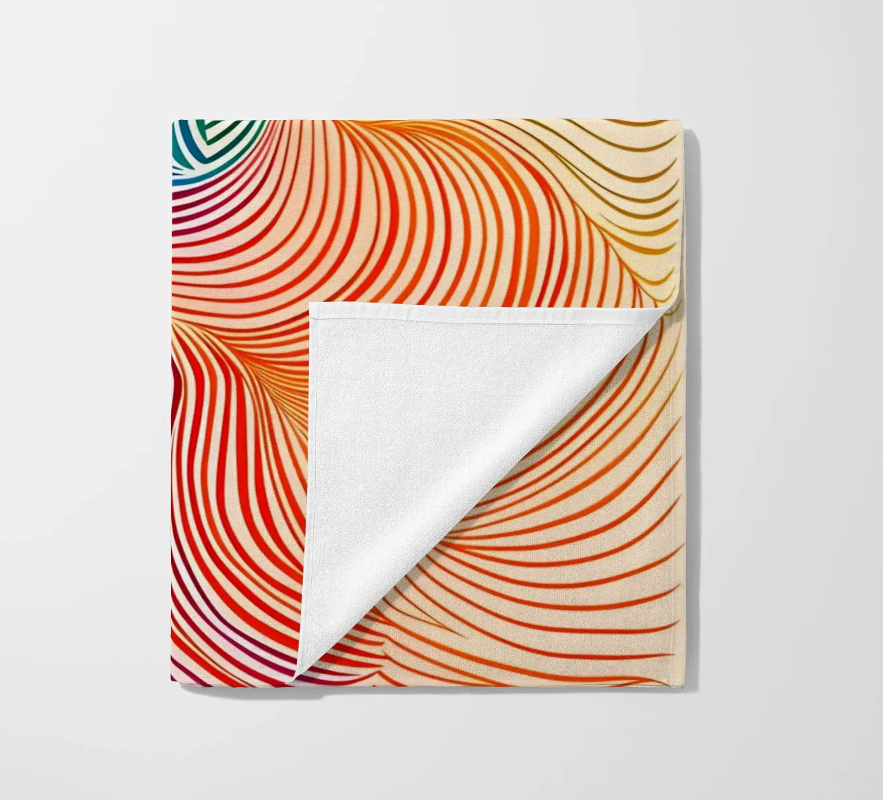 Rainbow Flow - Composizione astratta di colori telo mare da Studio Mooodz
