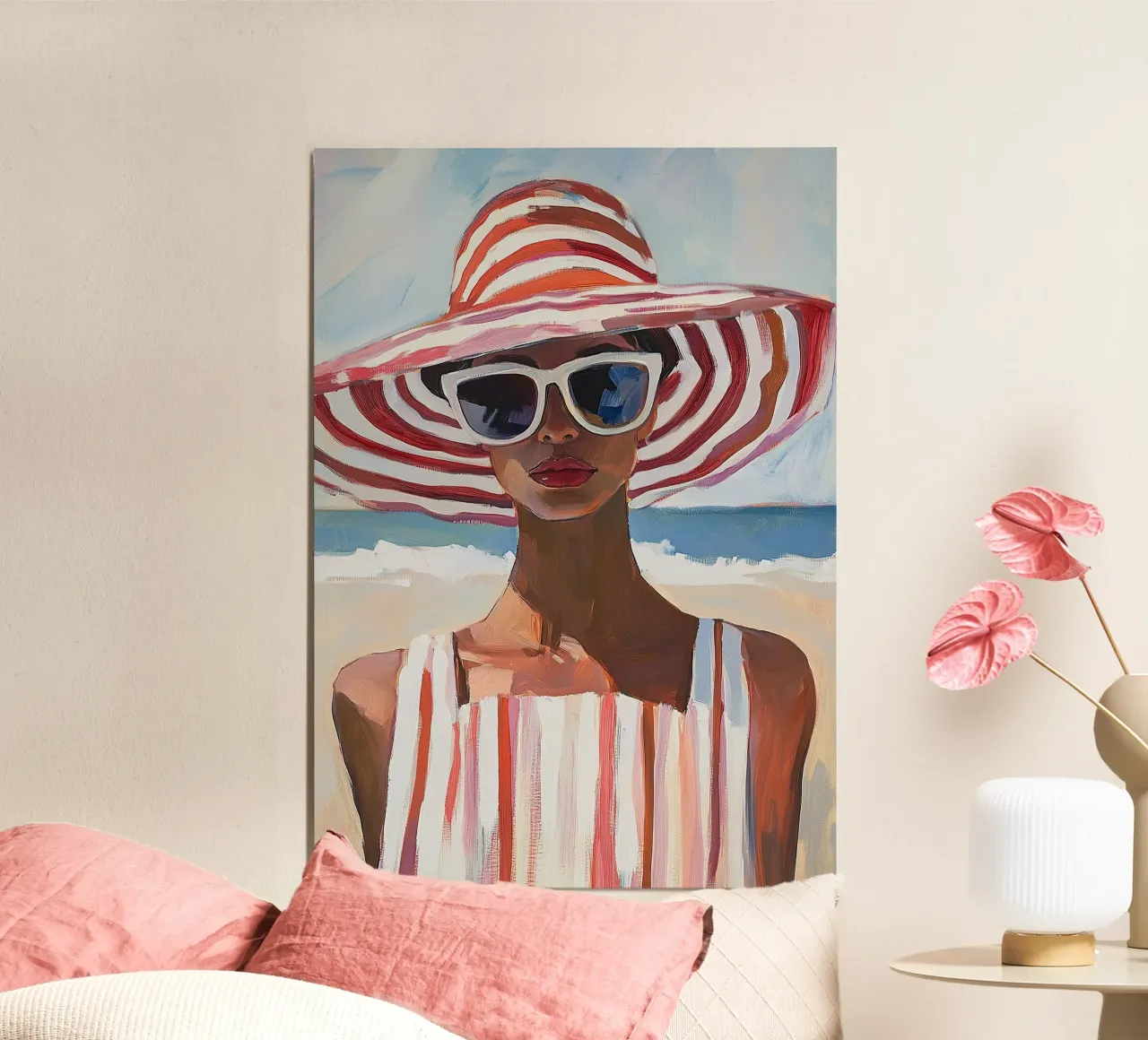 Mode Sommer Strand Meer Hut Poster von Euphoria Theresa