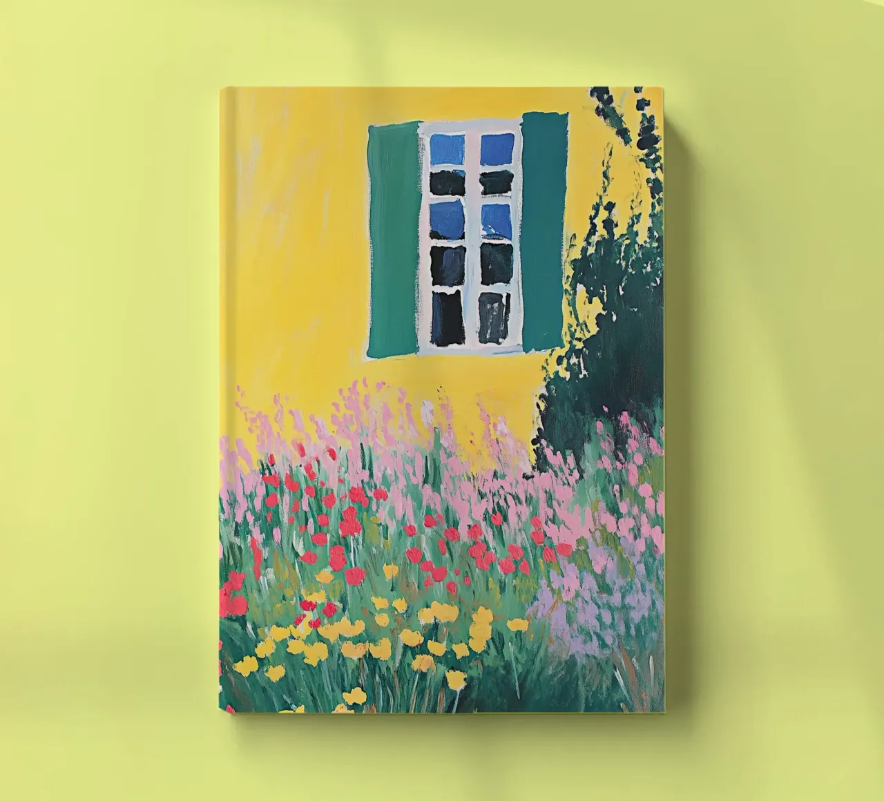 Fleurs sauvages Fauvisme Coloré Jaune carnet de notes de Euphoria Theresa