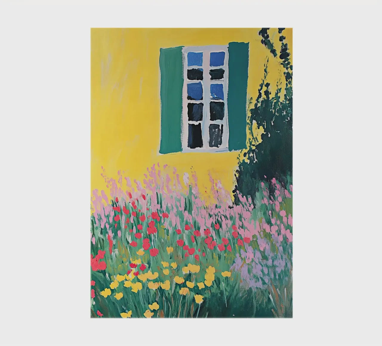 Fleurs sauvages Fauvisme Coloré Jaune carnet de notes de Euphoria Theresa