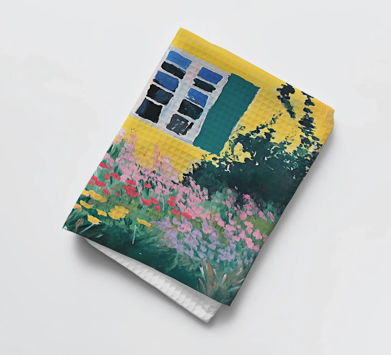 Fleurs sauvages Fauvisme Coloré Jaune torchon de Euphoria Theresa