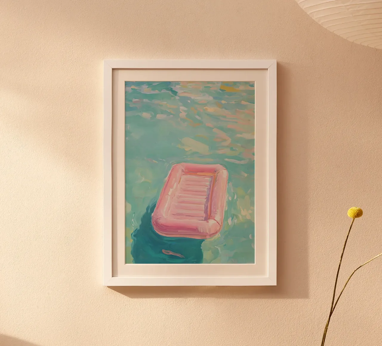 Preppy rosa Meer Sommer Pool Poster von Euphoria Theresa