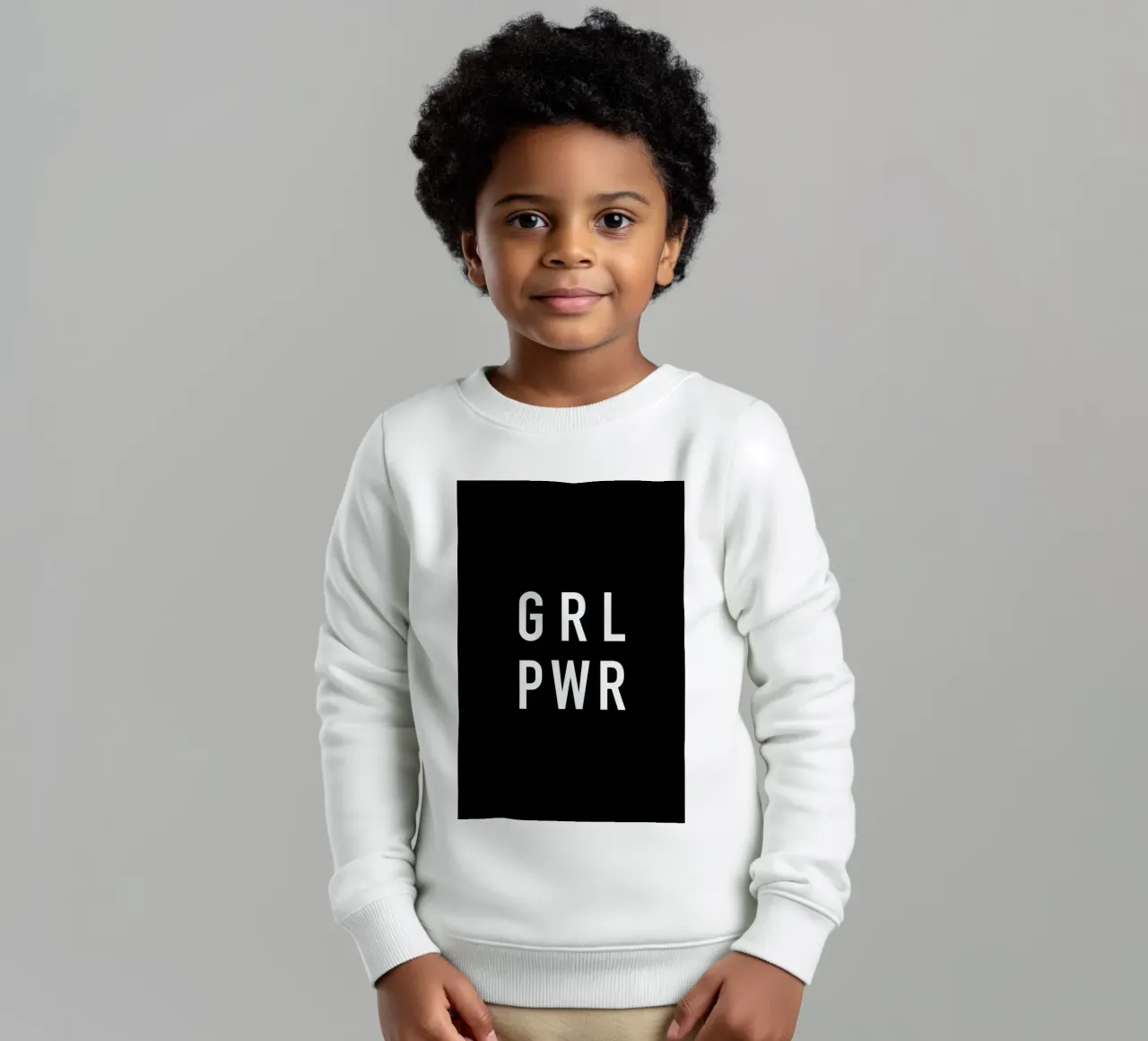 GRL Black felpa bambino da Studio One
