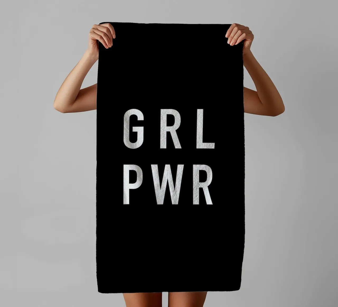 GRL Black asciugamano da bagno da Studio One