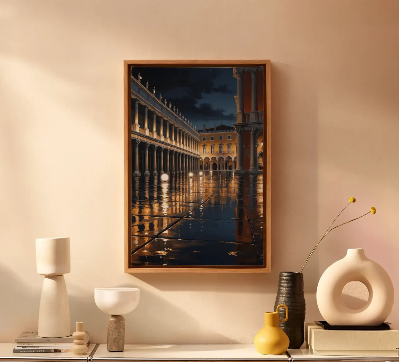 Venice at Dusk: Reflections of Timeless Elegance canvas van AlbertKlee