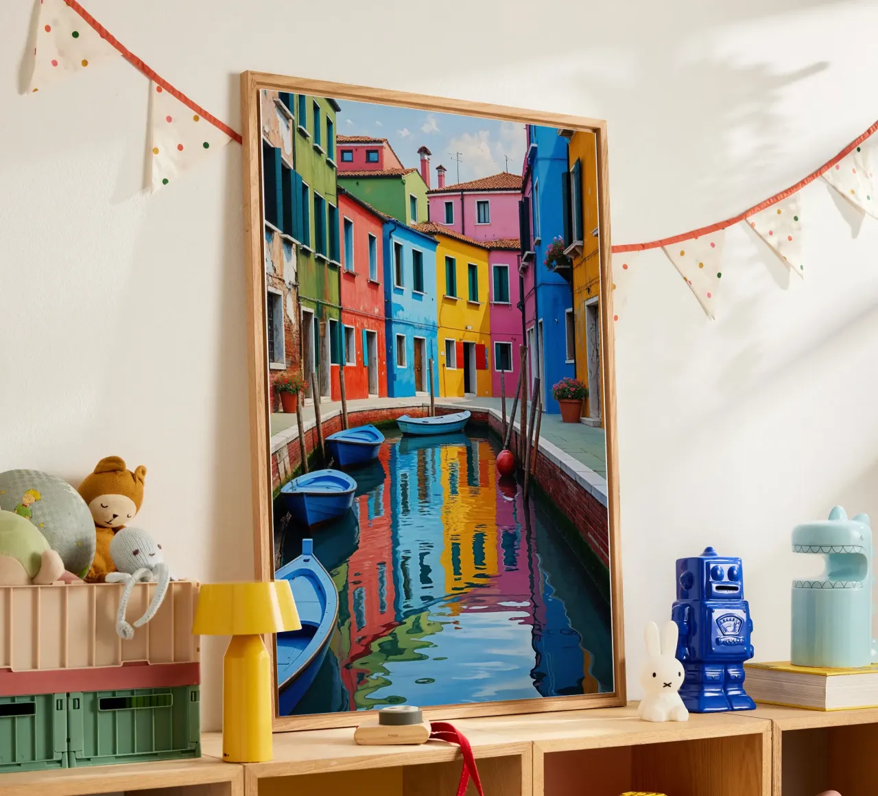 Burano’s Canals – A Dream in Color plexiglass da AlbertKlee