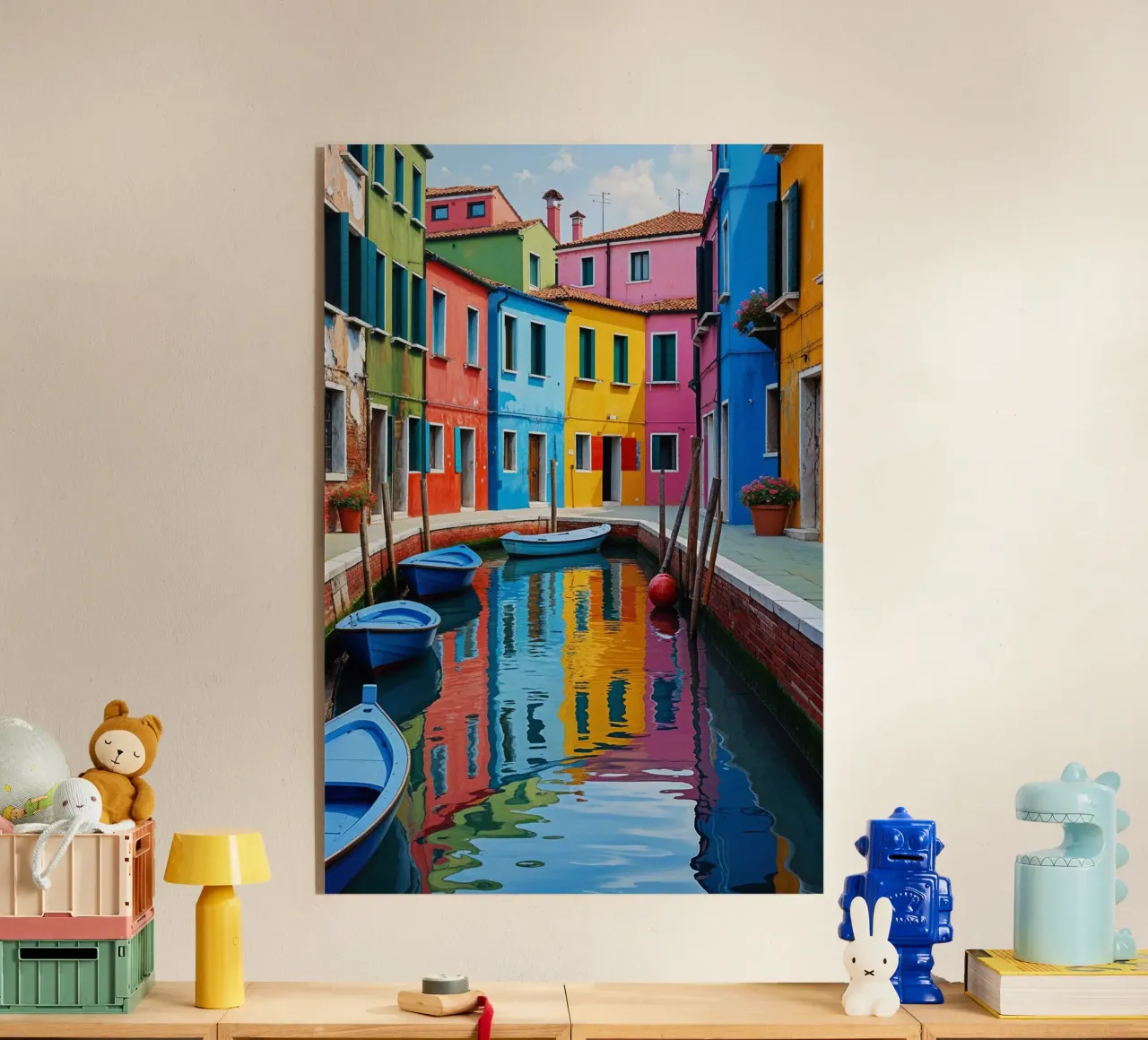Burano’s Canals – A Dream in Color plexiglass da AlbertKlee