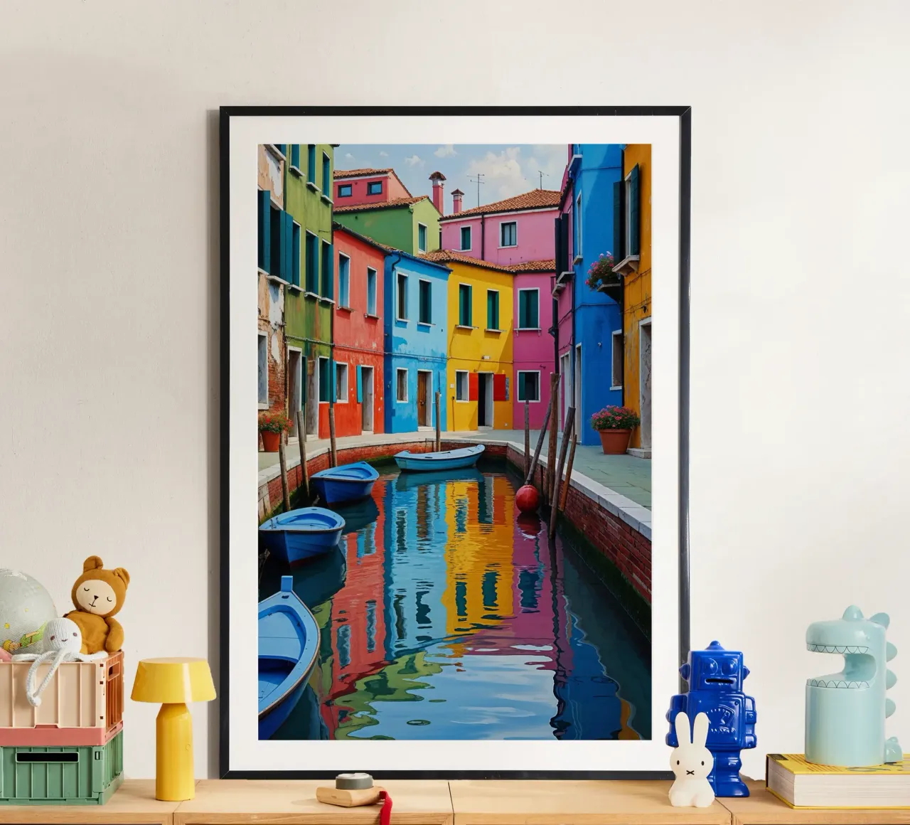 Burano’s Canals – A Dream in Color poster da AlbertKlee