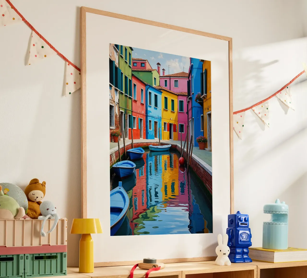 Burano’s Canals – A Dream in Color poster da AlbertKlee