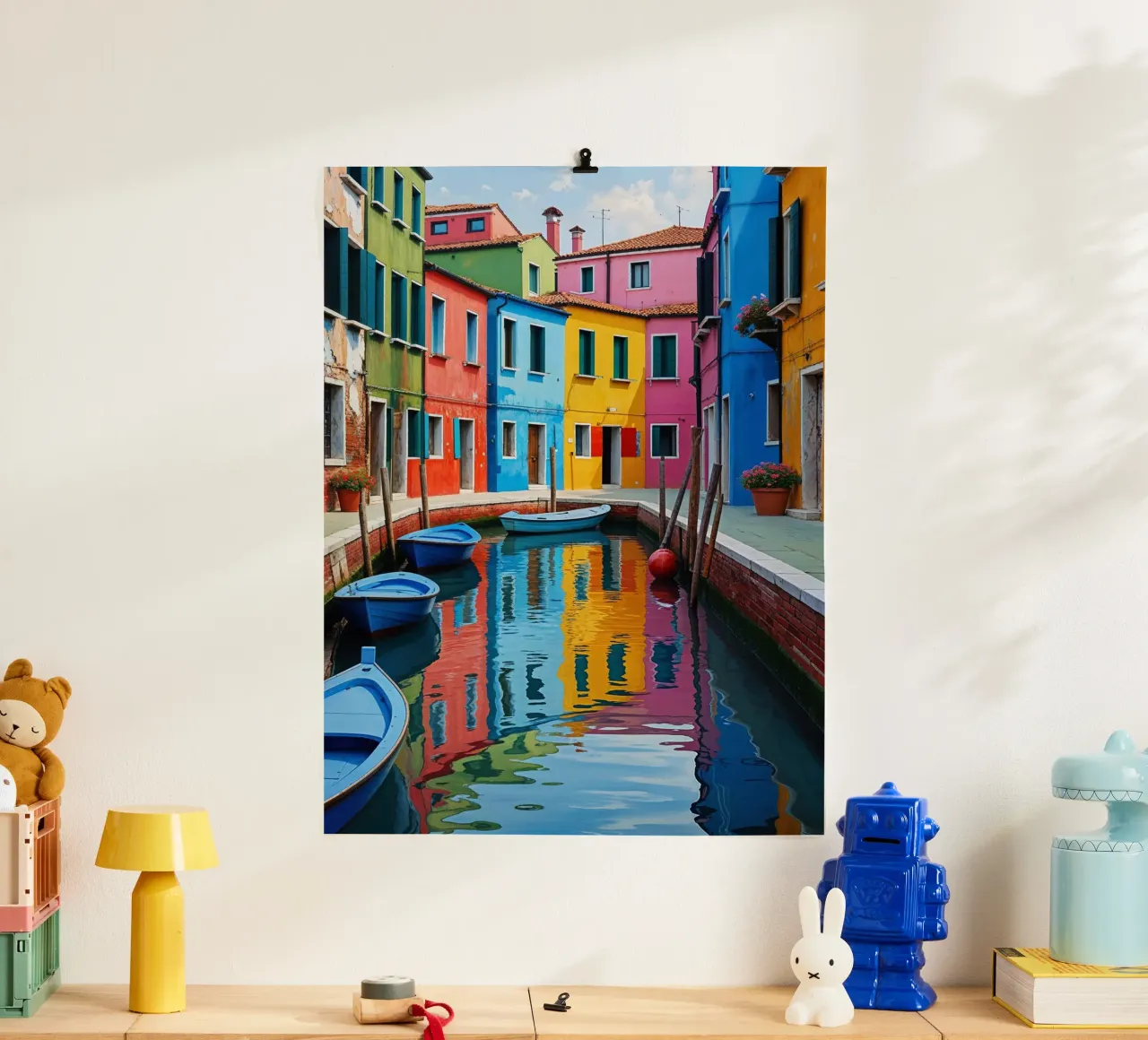 Burano’s Canals – A Dream in Color poster da AlbertKlee