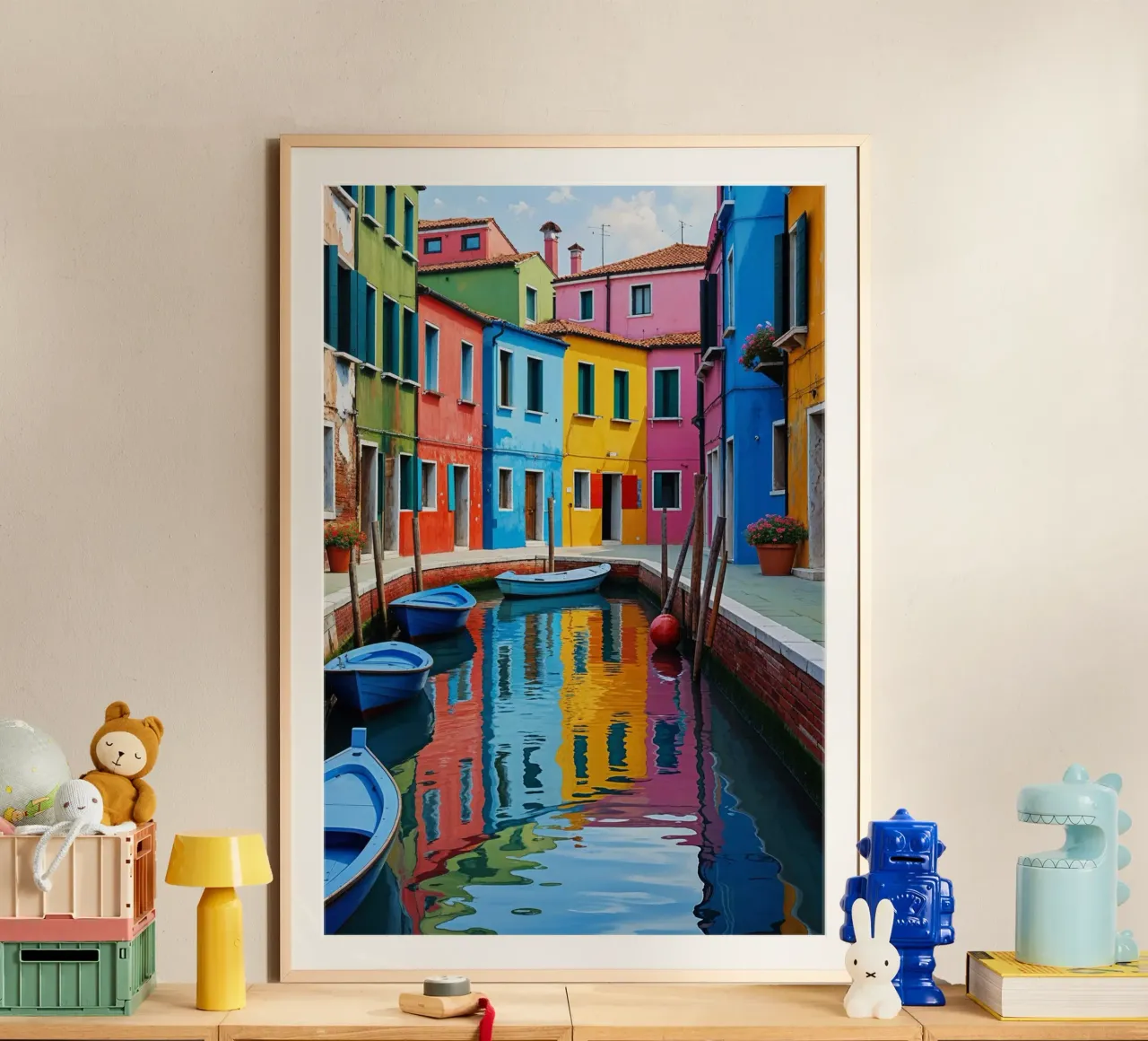 Burano’s Canals – A Dream in Color poster da AlbertKlee
