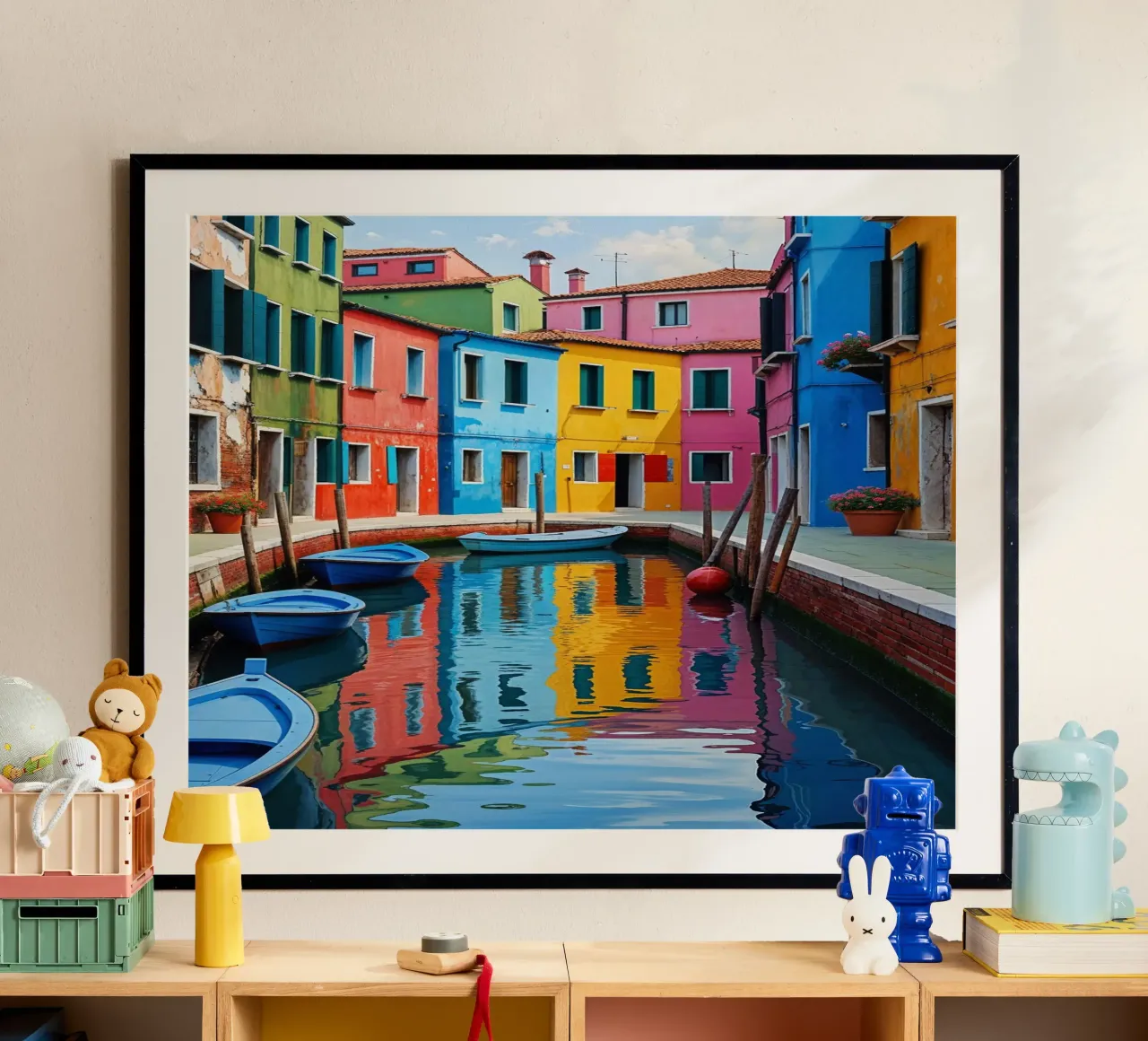 Burano’s Canals – A Dream in Color poster da AlbertKlee