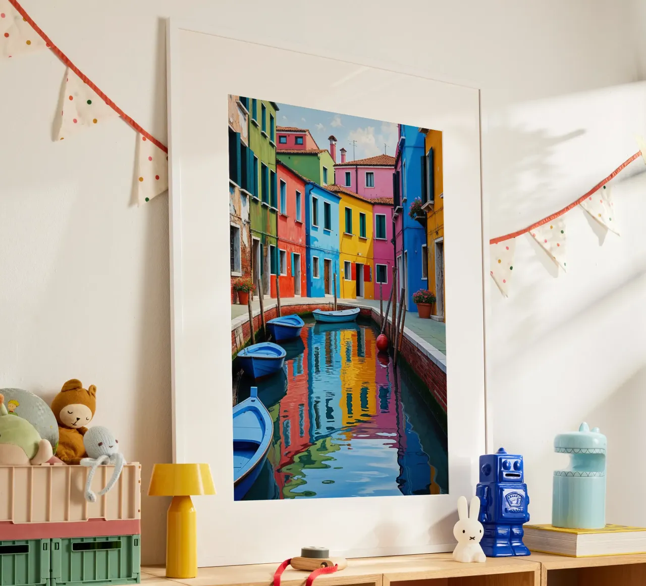 Burano’s Canals – A Dream in Color poster da AlbertKlee