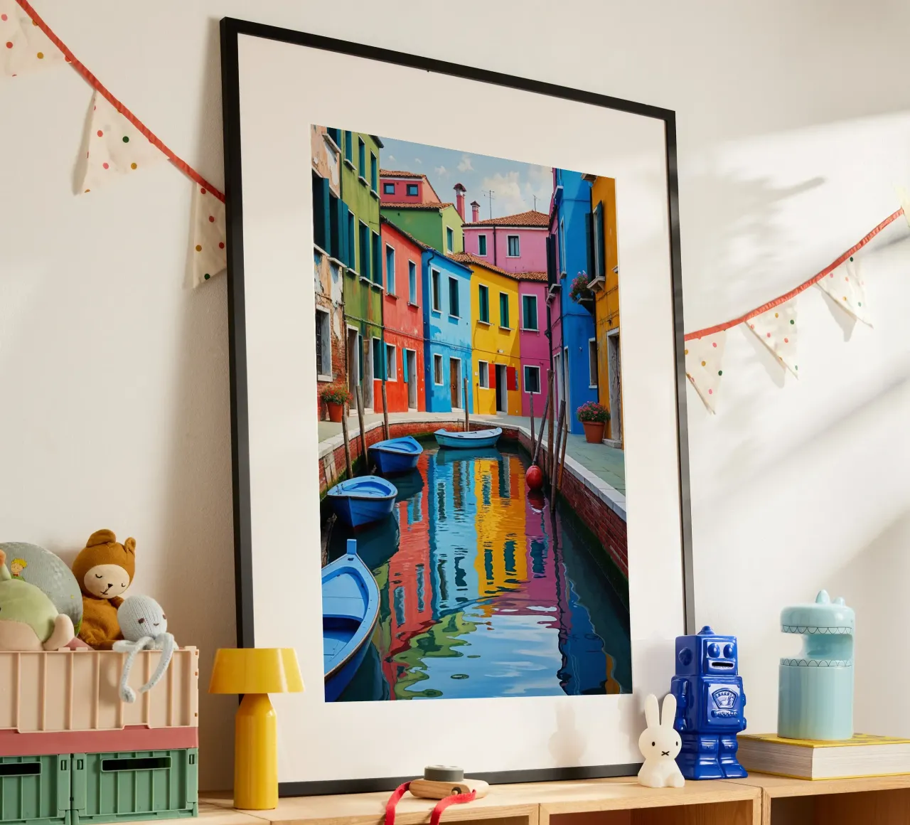 Burano’s Canals – A Dream in Color poster da AlbertKlee