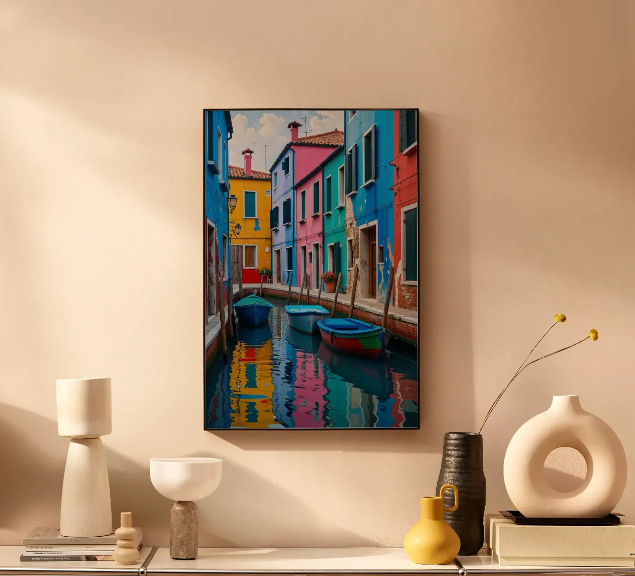 Burano’s Iconic Colors and Reflections plexiglass da AlbertKlee