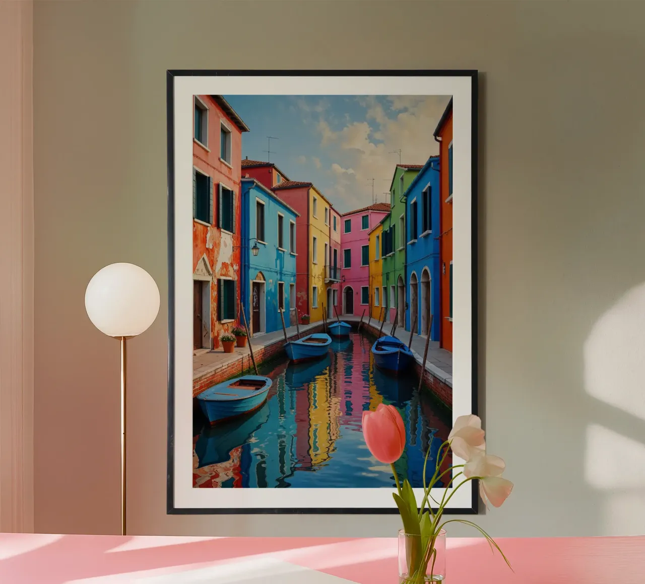 A Walk Through Burano’s Colorful Streets poster da AlbertKlee