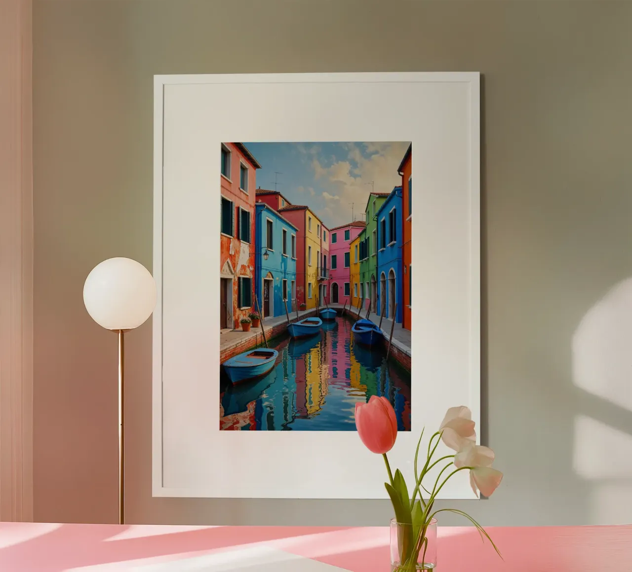 A Walk Through Burano’s Colorful Streets poster da AlbertKlee