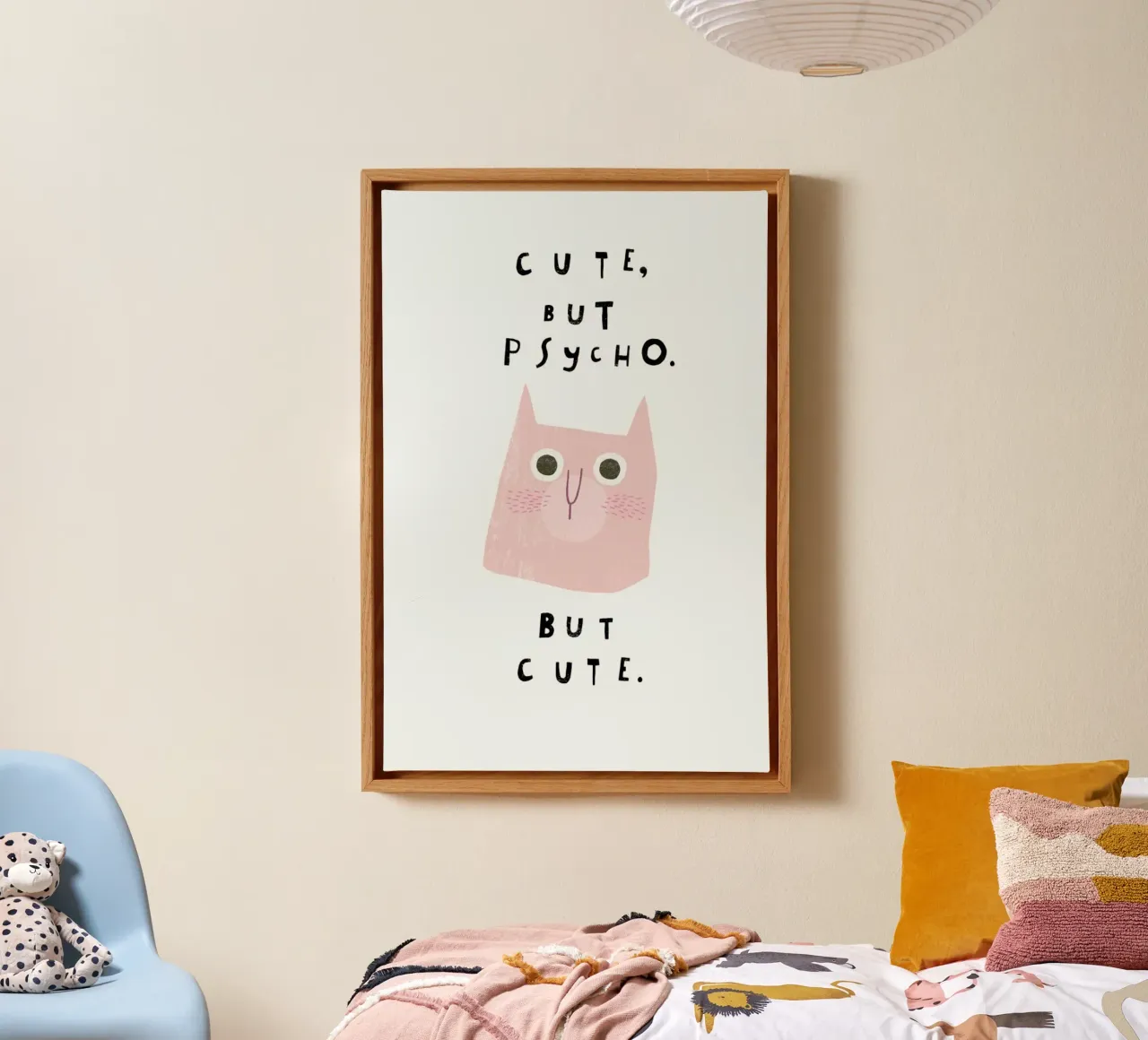 Catisfaction No. 13 tela con Cornice a cassetta da typealive