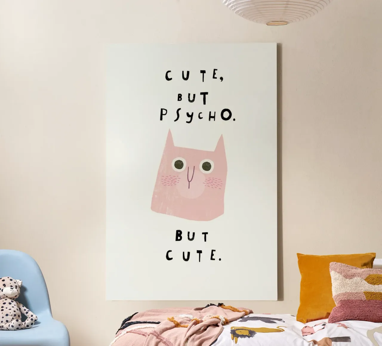 Catisfaction No. 13 tela con Cornice a cassetta da typealive