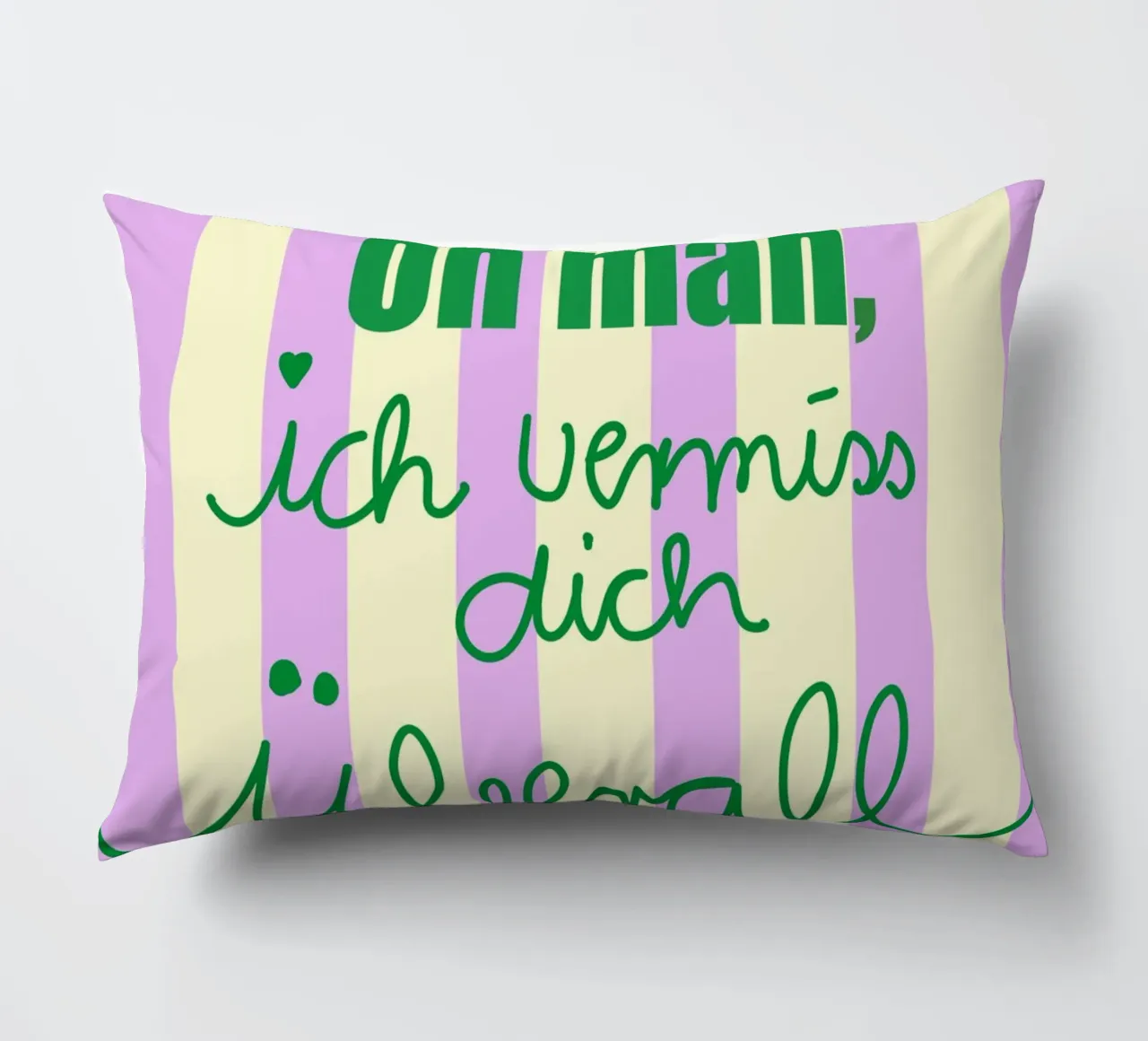 Oh man ich vermiss dich überall cojín de Hej Ibiza by Ute Arnold