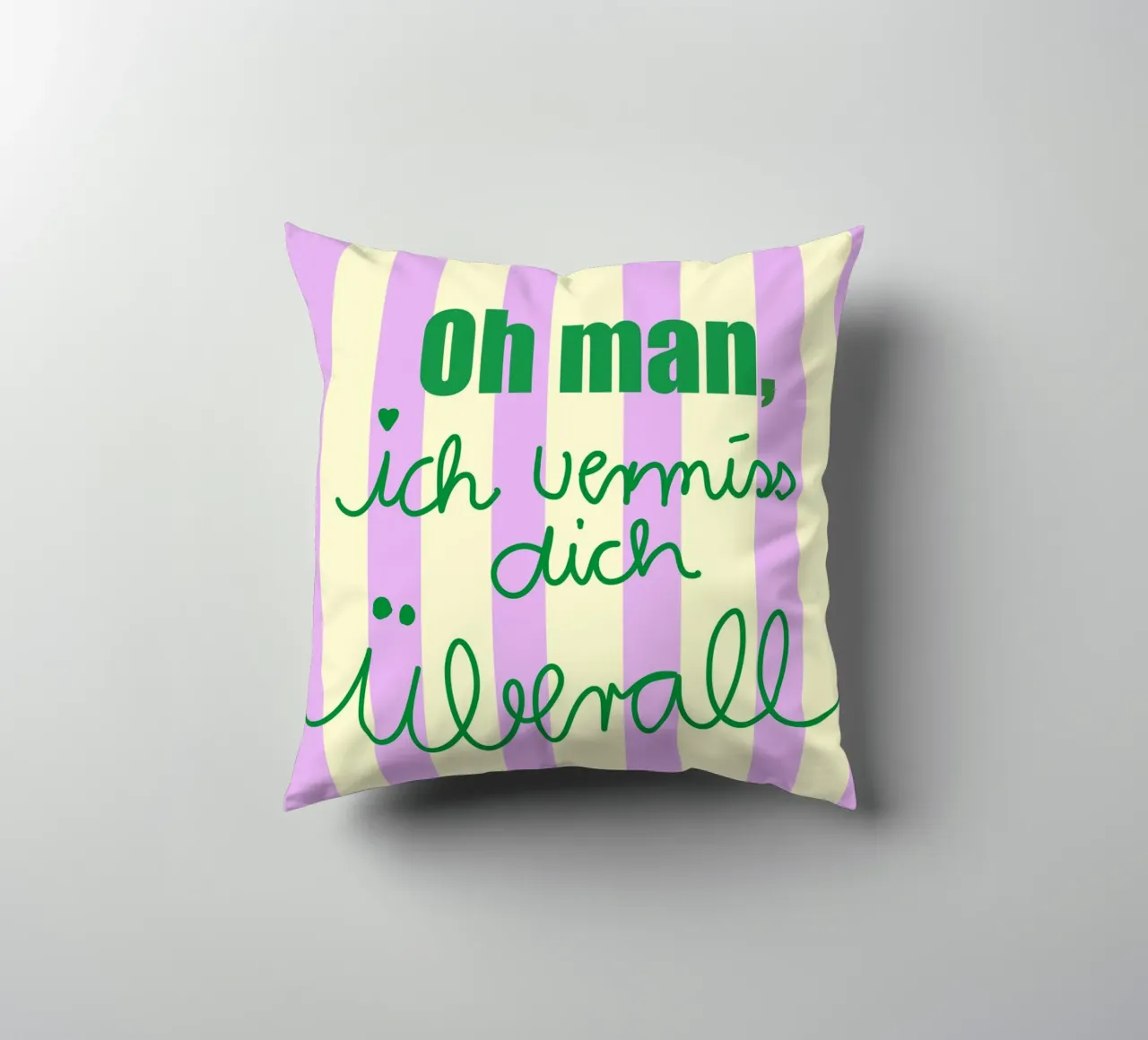Oh man ich vermiss dich überall cojín de Hej Ibiza by Ute Arnold