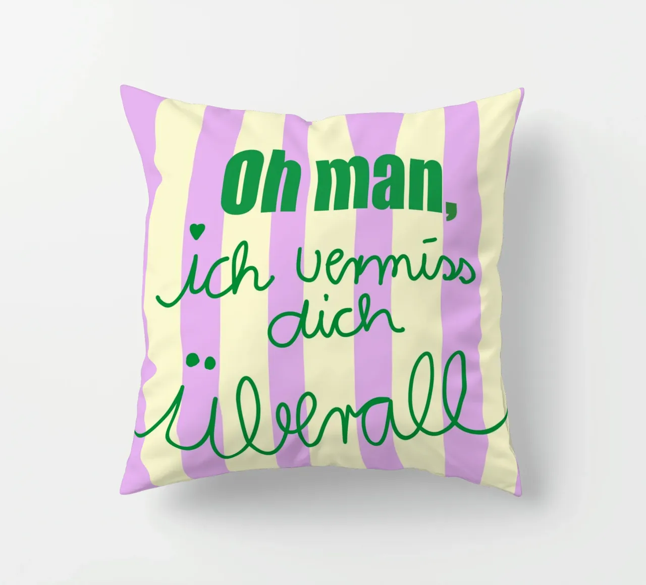 Oh man ich vermiss dich überall cojín de Hej Ibiza by Ute Arnold