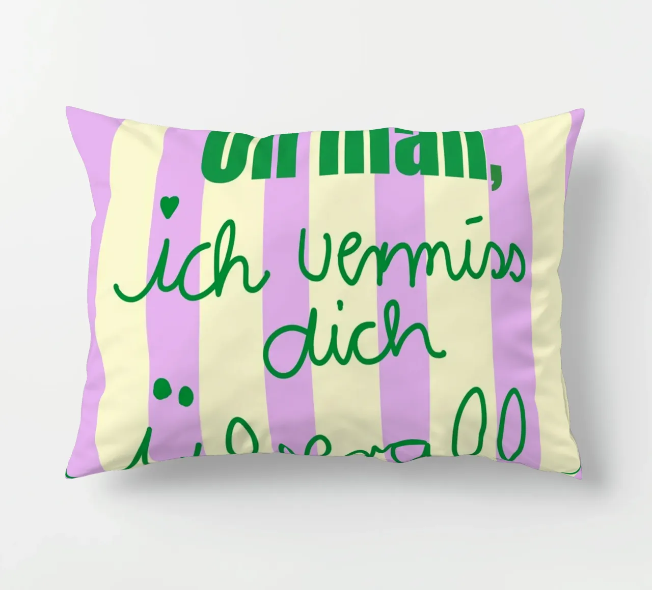 Oh man ich vermiss dich überall cojín de Hej Ibiza by Ute Arnold